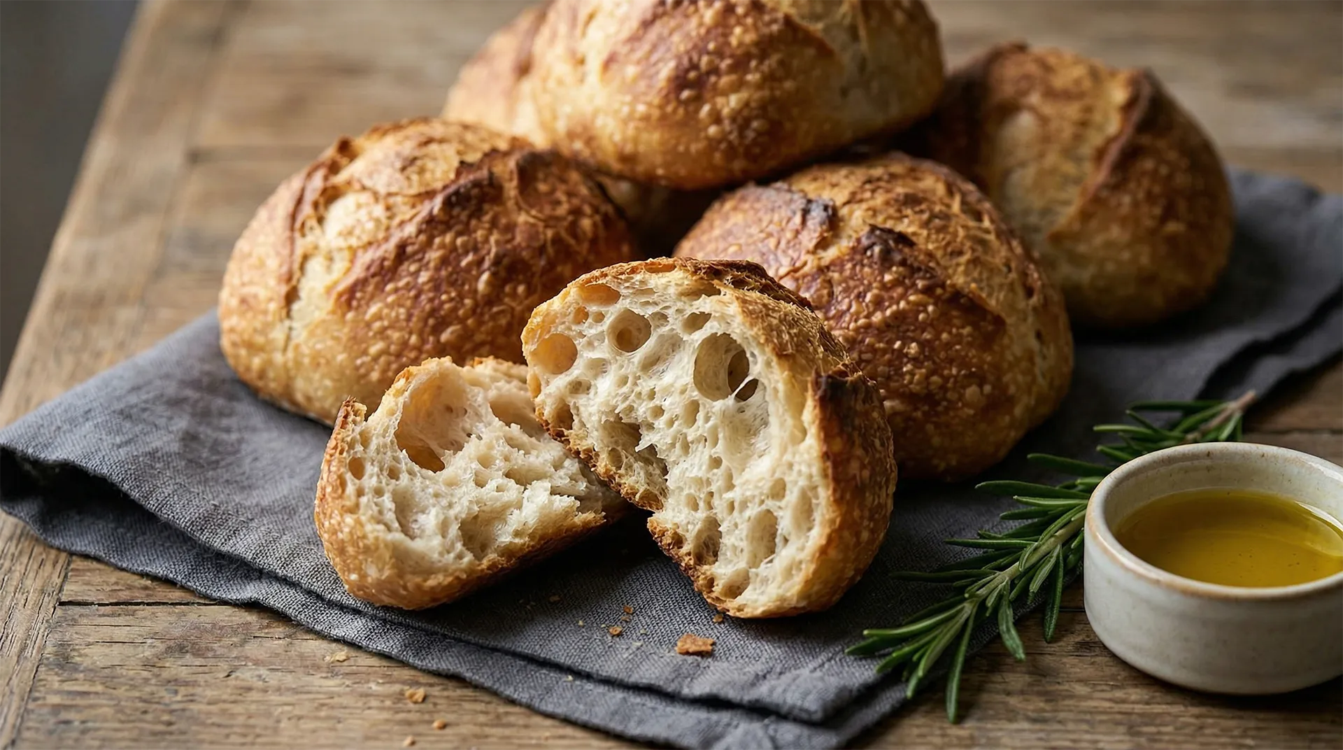 Sourdough Hybrid Spoon Buns