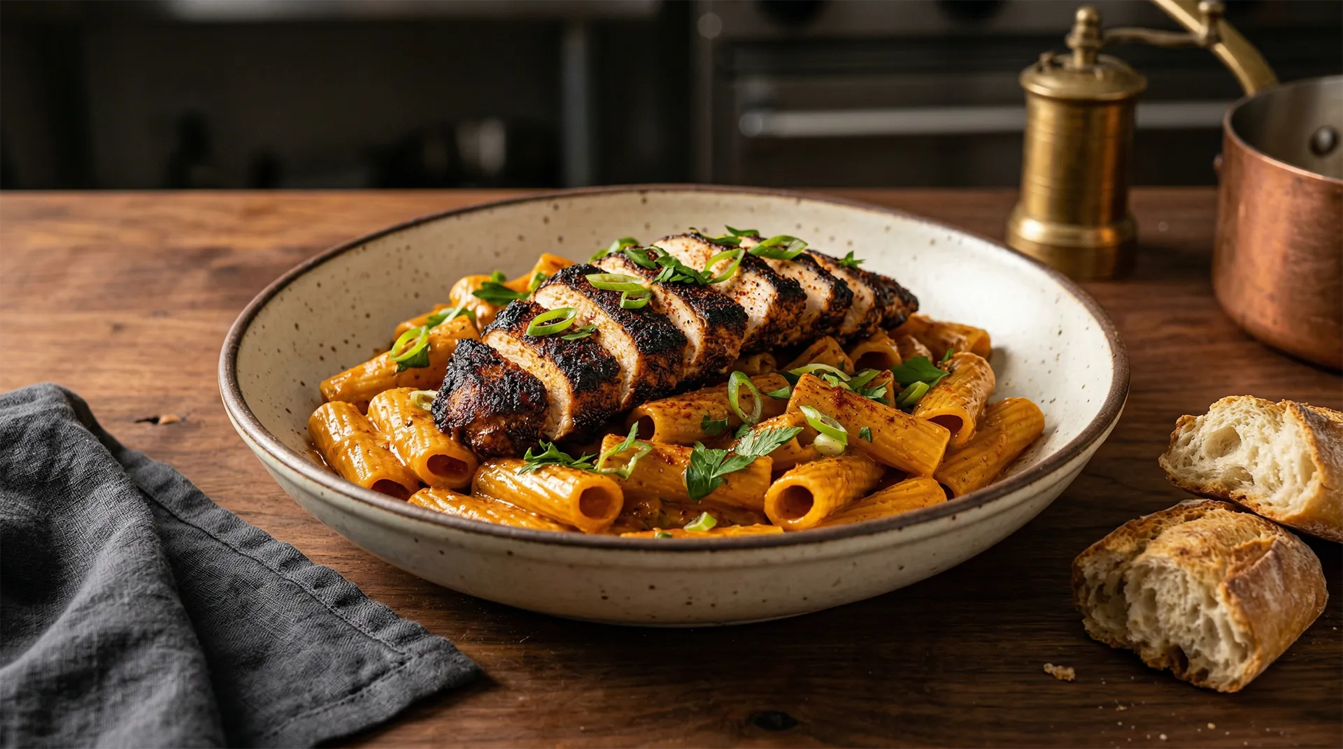 Louisiana Blackened Chicken Pasta