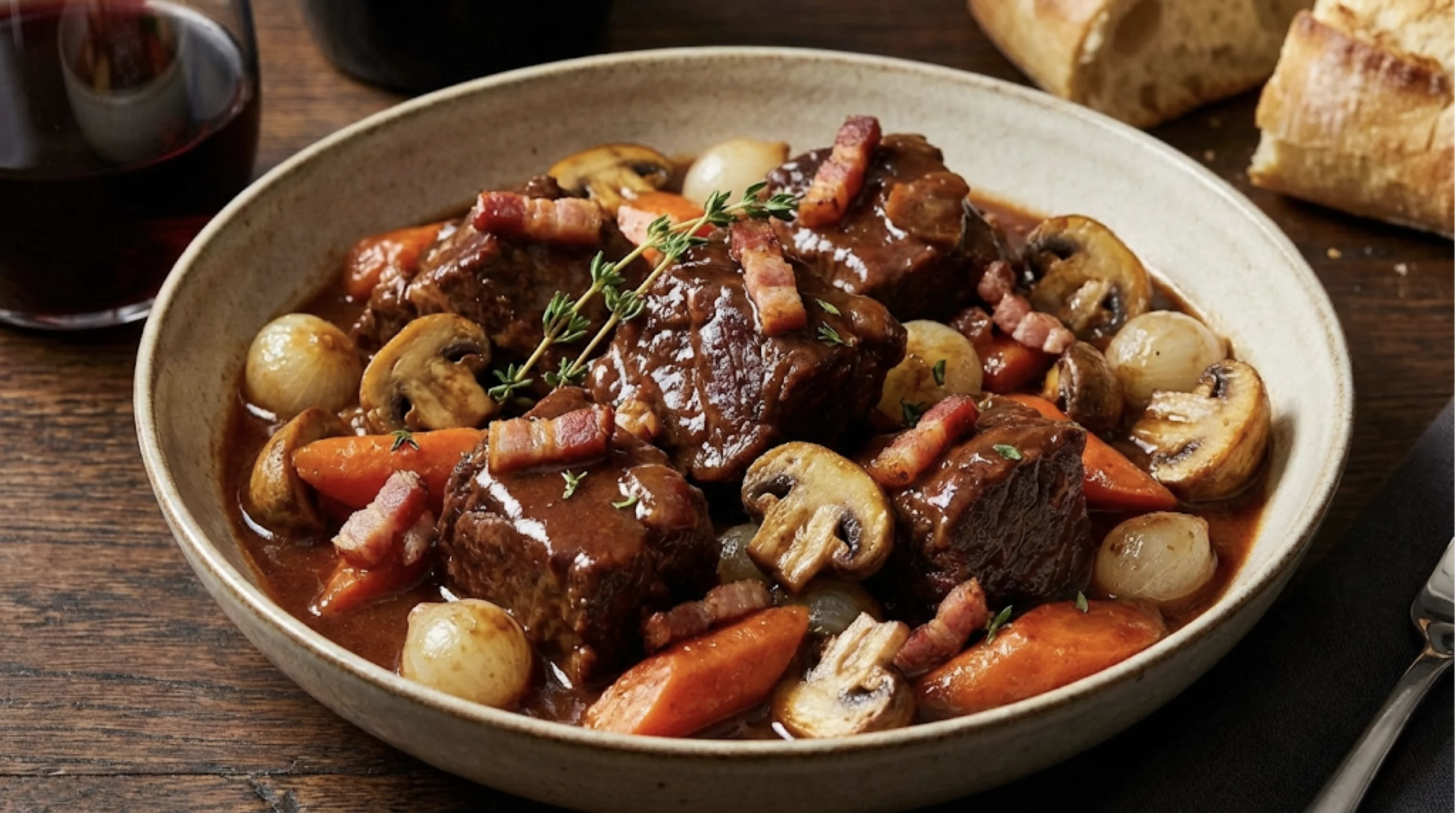 Beef Bourguignon (The Elevated Short Rib Braise)
