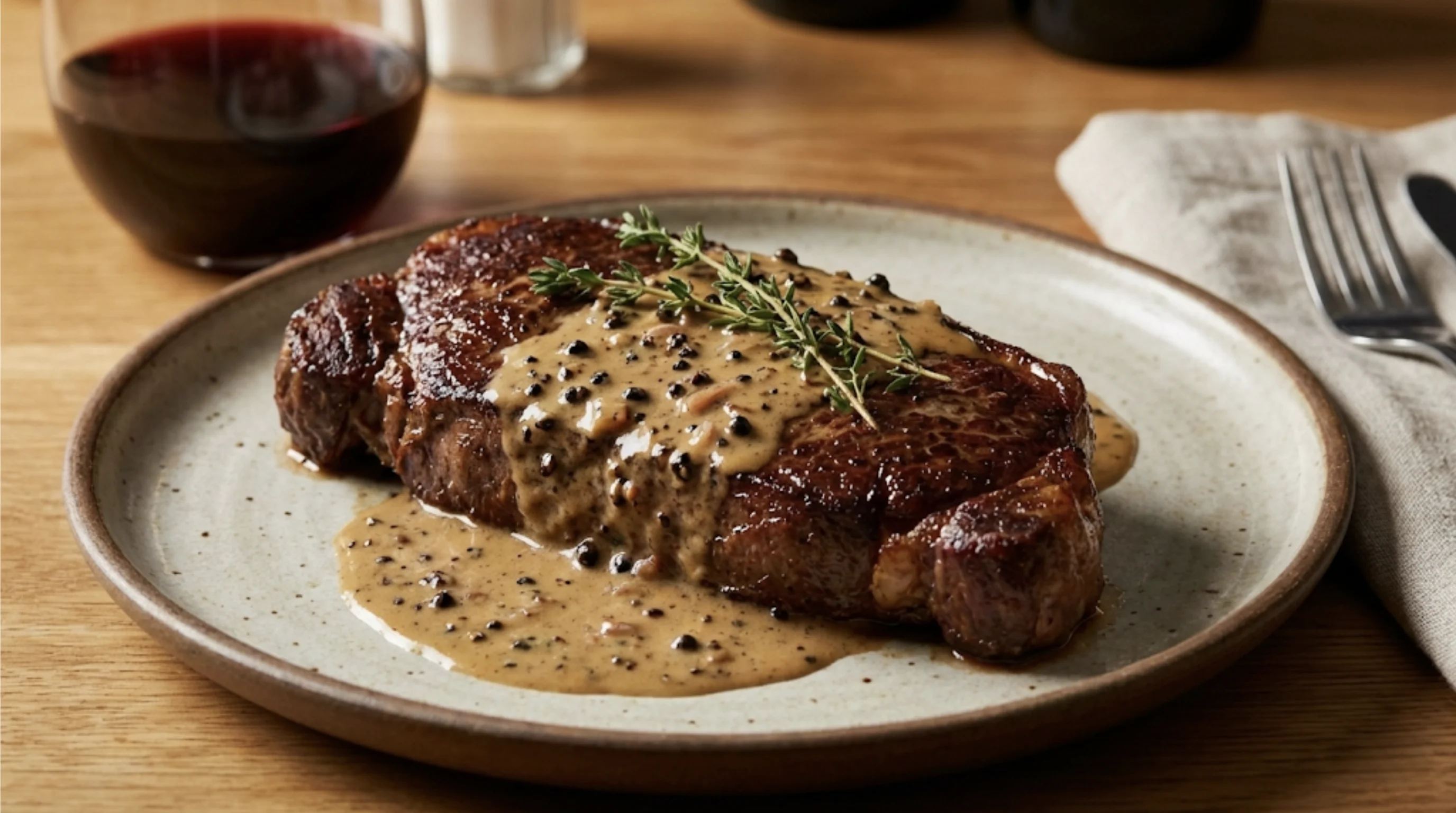 Steak au Poivre (Bistro Style)